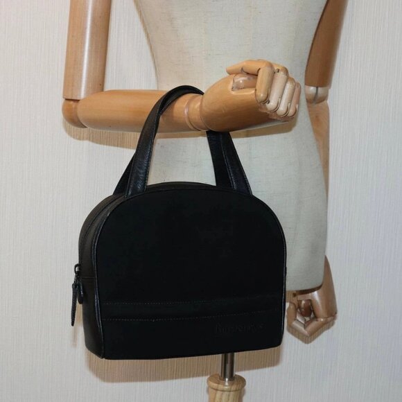 BURBERRY Hand Bag Suede Black Auth - Picture 1 of 16